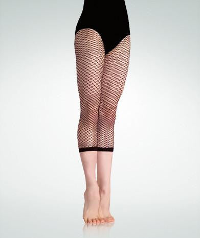 Capri Fishnet Tights - Fishnet Footless Stockings Capri Dance/Gym